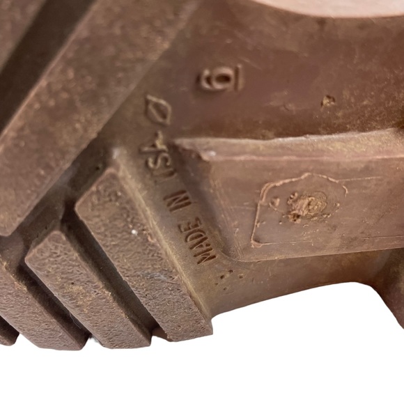 Vintage Northerner Slip-On Knee-high Rubber Rain Boots USA Made Brown Men’s Sz 6 - Picture 4 of 16